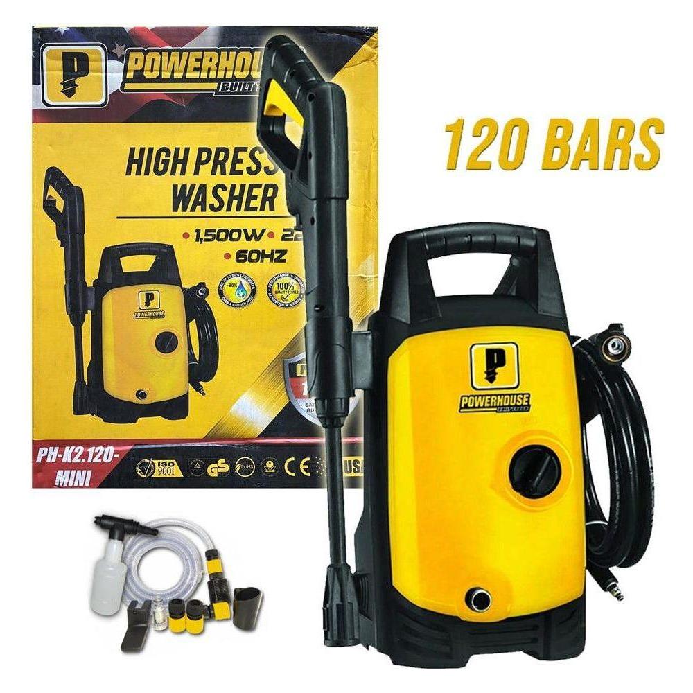 Powerhouse PH-K2.120 MINI High Pressure Washer (120 bar) 1500W | Powerhouse by KHM Megatools Corp. Powerhouse PH-K2.120 MINI High Pressure Washer (120 bar) 1500W | Powerhouse by KHM Megatools Corp.